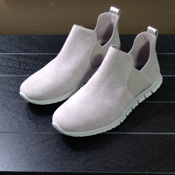 Cole Haan Zerogrand Grey Suede Slip On Booties NWOT SIZE 8 - Picture 4 of 8